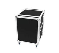 ROADINGER Rack amplificatore PR-2, 14U, 47 cm, con ruote, per dispositivi da 483 mm (19"), arrotolabile