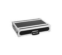 Roadinger Rack Profi, 2 HE, 25 cm di profondità | Pro Flightcase per dispositivi da 483 mm (19") | 2 coperchi rimovibili | 9 mm multistrato di betulla incollato a più strati, marrone scuro