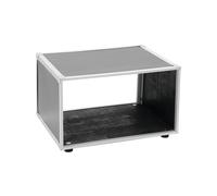 ROADINGER Rack Studio 4HU per Effetti con Telaio in Alluminio e Legno Multistrat