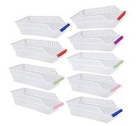 RoadLoo Contenitori per Frigorifero, 9 Pezzi Scatola Plastica Conservazione Cestini Organizer Cassetti Cucina Vaschette Salvaspazio