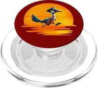 Roadrunner Sunset Fast Bird Running The Roads Occhiali da sole PopSockets PopGrip per MagSafe