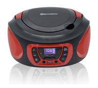 Roadstar CDR-365U/RD Radio CD digitale portatile USB/AUX Rossa