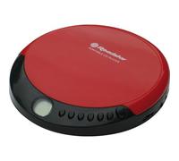 Roadstar PCD-435NCD/RD Discman, Lettore CD, CDA, CD-R, CD-RW, Portatile con Auricolari Inclusi, senza Fili, Display LCD, Batterie, Rosso
