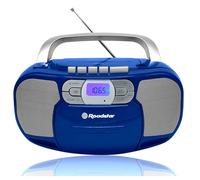 Roadstar RCR-4635UMP/BL Radio CD portatile USB/AUX/cassetta Blu