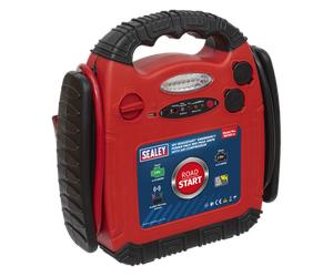 Roadstart Emergenza Jump Starter Con Compressore Aria 12V 900 Picco Amp - Sealey