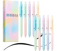 Roadtheside/Halreactody/Runaivete/Specialliy/Crucialass 5 Penne a Inchiostro Gel, Sfera Con Punta Media Da 0,7/0,5 Mm, Penna Ad Asciugatura Rapida per Una Scrittura Fluida, Nebula Cute(2Set,0.5MM)