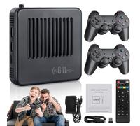 Roadtime G11 Pro Game Box, Retrowave - Console per videogiochi retrò 4K, Plug and Play con due doppi controller wireless, 60+ emulatori classici, 256 g