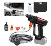 Roadtime Idropulitrice a Batteria per batteria Makita da 18V,Rondella ad alta pressione senza fili Elettrica portatile,con ugello 6 in 1,max 30 bar, 5,5 l/min,tubo da 10 m (senza batteria)