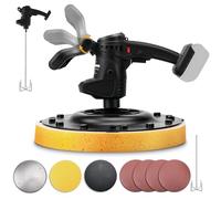 Roadtime Macchina lucidatrice da parete 2 in 1 Miscelatore in Cemento 2800 UPM,6 velocità Miscelatore per malta/vernice 3980 W,LED Levigatrice Finitura per Makita 18V Batterie(Senza batteria)