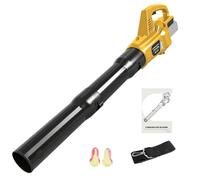 Roadtime Soffiatore foglie a batteria per DeWalt da 18 V (senza batteria), ventilatore violento per auto, ventola turbo e 2 tubi rimovibili, ventilatore a getto senza fili, ventilatore portatile da