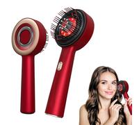 Roadtime Spazzola elettrica 3 in 1 per massaggio del cuoio capelluto con terapia della luce rossa, impermeabile IPX7, massaggiatore per capelli senza fili, pettine portatile per massaggio del cuoio