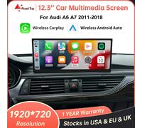RoadTop 12.3 ''Display multimediale per auto con schermo Linux per Audi A6 A7 2011-2018 con Wireless CarPlay Android Auto Airplay Autolink