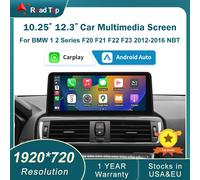 10.25'12.3' Wireless CarPlay Android Auto Schermo di Visualizzazione Multimediale Per BMW 1 2 3 4 10.25 LHD F20 NBT