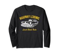 Roadway Legends Piombo Slitte Regola Auto Classico Retro Design Maglia a Manica