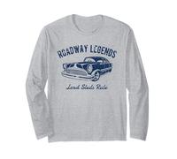 Roadway Legends Piombo Slitte Regola Auto Classico Retro Design Maglia a Manica