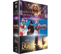 Roald dahl - coffret 3 films : sacrées sorcières + charlie et la chocolaterie + le bon gros géant