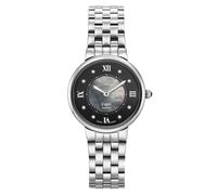 Roamer Capri 859845 41 59 50 - Orologio analogico da donna con quadrante nero, MOP nero, Cinturino
