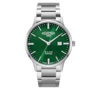 Roamer - Date watch R-Line Classic - Quartz movimento dell'orologio - Larghezza della cassa: 43 mm - Acciaio inossidabile - Green - 5 ATM