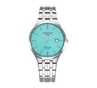 Roamer - Date watch Slim-Line Classic - Quartz movimento dell'orologio - Larghezza della cassa dell'orologio: 40 mm - Acciaio inossidabile - Blue - Resistenza all'acqua: 5 ATM - Garanzia di 2 anni