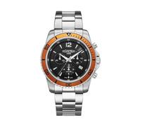 Roamer Nautic Chrono 100 - Orologio da polso uomo al quarzo sportivo cinturino in acciaio inox grigio cassa in acciaio inox display analogico nero - 862837-41-65-20