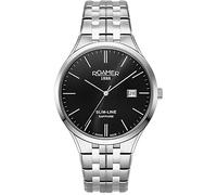 Roamer Orologio da uomo nero slim line classico 512833 41 55 20, Bracciale