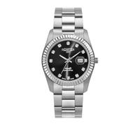 Roamer Orologio da donna analogico al quarzo 852844 Amalfi, Argento/Argento/Nero - 852844 41 59 20, Bracciale