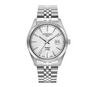 Roamer Orologio da uomo analogico al quarzo Amalfi Gents 852833 acciaio inossidabile, Argento/Argento/Argento - 852833 41 11 20, Bracciale
