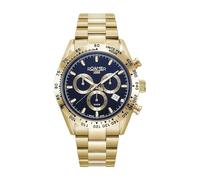 Roamer Orologio da uomo analogico al quarzo cronografo 850837 Monza, Oro/Oro/Blu - 850837 48 45 20, Bracciale