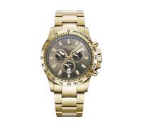 Roamer Orologio da uomo cronografo al quarzo 861837 Rimini acciaio inossidabile, Gold/Gold/Braun - 861837 48 55 20