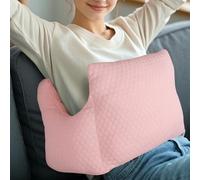 RoamReady Cuscino per il recupero dell'isterectomia, cuscino post-operatorio per addome, sezione C, Addome, Addome, Lumpectomia, Miomectomia, cuscino addominale con tasca (rosa chiaro)