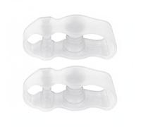 RoamTerroe Separatore Dita Piede Correttore Alluce Divaricatore Cuscinetto Gel Flessibile con Tensione Delicata per Correzione E Sollievo Immediato Adatto a, Trasparente