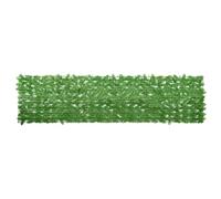Roanoer Frangivista per balcone, con foglie verdi, 300 x 75 cm, siepe artificiale per balcone, terrazza e giardino, recinzione decorativa in polietilene e tessuto, protezione da vento