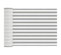 Roanoer Protezione da sguardi indiscreti per balcone, 600 x 200 cm, protezione dal vento per ringhiera del balcone, in poliestere con rivestimento in poliuretano, con occhielli e cordoncino, grigio