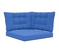 Roanoer Set di 3 cuscini per divano da esterni, colore blu reale | Comodo cuscino imbottito per mobili lounge in giardino o sulla terrazza. Tessuto resistente per il massimo comfort.