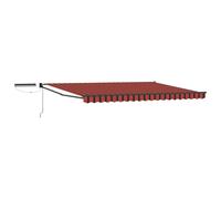 Roanoer Tenda da sole allungabile elettrica con pannello solare 5 x 3 m | Parasole per terrazze e piscine. Il telaio in alluminio fornisce ombra su una superficie di 15 m² con solare e telecomando.