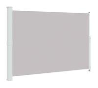 Roanoer Tenda da sole laterale estensibile, 200 x 300 cm, grigio, protezione da sguardi indiscreti, divisorio in poliestere, per balcone, terrazzo, giardino, paravento verticale, con funzione di