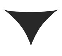 Roanoer Tenda parasole triangolare, 5 x 6 x 6 m, in tessuto Oxford, protezione dal vento, per terrazza, balcone e giardino, colore nero
