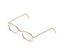 RoaQinFo 1 Paio Occhiali per Action Figure Costume Accessorio Bambola in Lega Vestito per /6 Accessori Realistici Adatto per Collezionisti Giocattoli, Stile 2 Oro Rosa