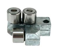 RoaQinFo 1 Pezzo Guida Anteriore Nastro Segatrice Kit Posteriore Cuscinetto Assemblaggio Accessorio in Acciaio Compatto Adatto per, 0206