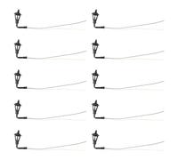 RoaQinFo 10 Pezzi Miniature Wall Lights Applique Miniaturali Luci LED da Parete per Modelli Architettura Accessori Scenari Micro Decorazioni Adatte a, 150
