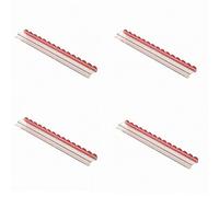 RoaQinFo 4 Pezzi Tessere da con Base Stabile Resistente Robusto per Sale Giochi Domestiche , Rosso