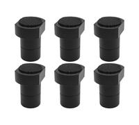 RoaQinFo 6 Pezzi Morsetto Da Banco per Falegnameria in Alluminio Antiscivolo Accessori Pinza Pressa per Fori Da Banco Posizionamento Utilizzabile per Laborator, Nero 19mm