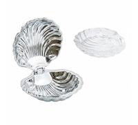 RoaQinFo a Stile Conchiglia Multiuso con Piatto Interno Rimovibile Elegante Vassoio Stile Costiero, Portaburro Conchiglia
