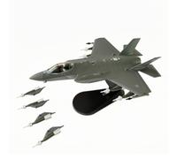 RoaQinFo Aereo Statico F 35A Modello 1 72 Aereo da Caccia Jet Miniatura Maquette in Lega con Supporto Espositivo Profilo Rimovibili Adatto per Ufficio Collezione