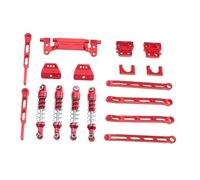 RoaQinFo Ammortizzatore RC in Metallo per 1/12 Supporto Anteriore Posteriore Ricambio Resistente E Durevole Accessorio Specifico per MN82T LC79 Mn82pro a, Rosso