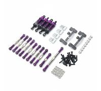 RoaQinFo Auto Giocattolo RC Fuoristrada Crawler Kit Miglioramento Ammortizzatori Metallo Aste Regolabili Meccanica CNC Stabilità su Fondi Irregolari Adatto per Percorsi Rocciosi Boschi Parchi, Purple