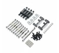 RoaQinFo Auto Giocattolo RC Fuoristrada Crawler Kit Miglioramento Ammortizzatori Metallo Aste Regolabili Meccanica CNC Stabilità su Fondi Irregolari Adatto per Percorsi Rocciosi Boschi Parchi, Silver