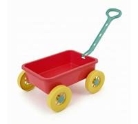 RoaQinFo Carrello per Sabbia per Bambini Carrello per Sabbia Vagoncino per Giochi Carrello Traino Spiaggia Vassoio Aperto con Scorrevoli Materiale Paglia, Rosso