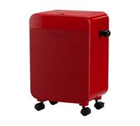 RoaQinFo Cestino per Rifiuti da 30 Litri Mobile Cestino con Sportello a da Interno Bidone Dei Rifiuti con Base Rialzata per, Bagno, Soggiorno, Rosso