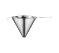 RoaQinFo Colino Imbuto da in Acciaio Inossidabile 304 con Design E Manico Stabile per Filtrare Bevande Liquidi Adatto per Quotidiana, 16CM, Cono 304